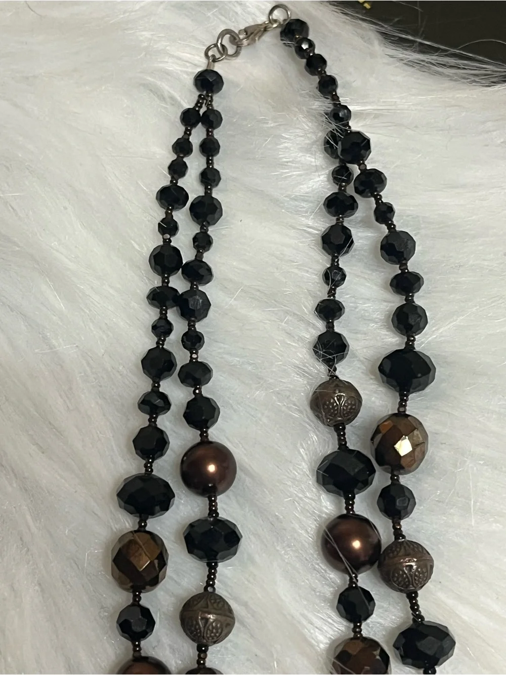 Double Strand Beaded Necklace